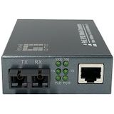 LevelOne Converter GVT-2014 10/100/1000T>RJ45 naar PSE, Andere spelaccessoires, Grijs