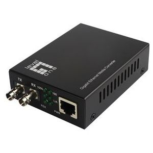 GVT-2003 - Media Converter - Koper- en Glasvezel - 20 km Bereik