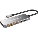 Conceptronic HUBBIES15G interface hub USB 3.2 Gen 2 (3.1 Gen 2) Type-C 10000 Mbit/s Grijs