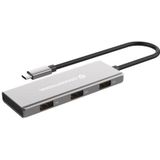 Conceptronic HUBBIES17G interface hub USB 3.2 Gen 2 (3.1 Gen 2) Type-C 10000 Mbit/s Grijs