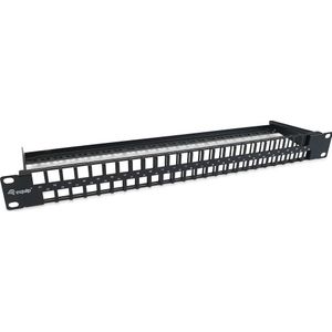 Equip Keystone 769258 48-poorts onafgeschermd patchpaneel Cat.6 Zwart