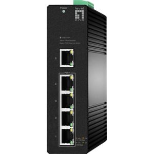LevelOne Switch 5x GE IGS-2105P 4xPoE Outputs zwart