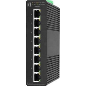 LevelOne - IGS-2108 - Netwerkschakelaar - Zwart - 8 Poorten - 10/100/1000Mbps