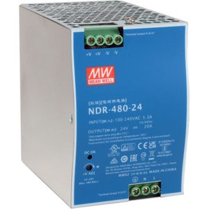 LevelOne ind. Voeding POW-2462 24VDC 480W DIN rail si (480 W), PC-voedingseenheid, Blauw
