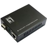 LevelOne GVT-2051 netwerk media converter 10000 Mbit/s Zwart
