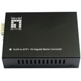LevelOne GVT-2051 netwerk media converter 10000 Mbit/s Zwart