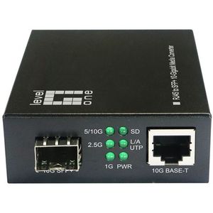 LevelOne GVT-2051 netwerk media converter 10000 Mbit/s Zwart