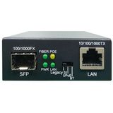 LevelOne Netwerk Media Converter 1000 Mbit/s Zwart - 1 Poort