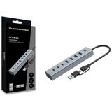 Conceptronic - Hubbies 20g - Hub - Aluminium - USB 3.2 Gen 1 - 7 Poorten