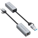 Conceptronic - ABBY08G - Netwerkkaart - Ethernet - 5000 Mbit/s - USB Type-A en Type-C