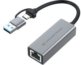 Conceptronic - ABBY08G - Netwerkkaart - Ethernet - 5000 Mbit/s - USB Type-A en Type-C