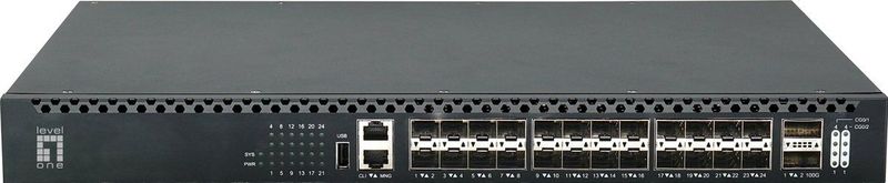 LevelOne XQS-3126 netwerk-switch Managed L3 Zwart
