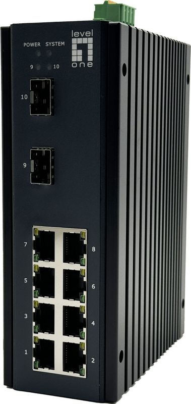 LevelOne IGU-1071 netwerk-switch Managed L2+ Gigabit Ethernet (10/100/1000) Zwart