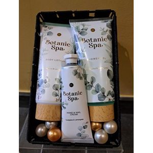 wellness geschenk set botanic spa - eucalyptus - lemongrass - vegan - verjaardag kado - vriendin - moeder dag - leuk kado