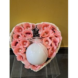 geschenk set vrouwen verjaardag - moeder dag - valentijn - leuk geschenk -vegan - badparels - zeeproosjes - douche gel - kokos