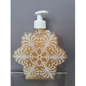 handzeep vanille - handig pompje - sneeuwvlokje - leuk geschenk - kerst geschenk - winter magic