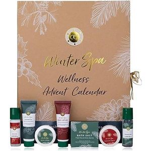 accentra Beauty adventskalender voor vrouwen ""Winter Spa"" met 24 lichaamsverzorging en accessoires producten voor een gevarieerde en verzorgde adventstijd