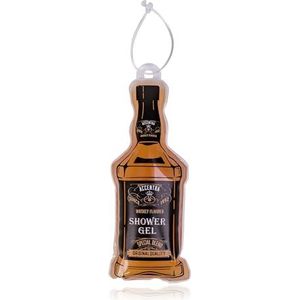 Accentra maxi douchegel WHISKEY FLAVOUR in whiskyfleslook inclusief hanger, 200 ml douchegel met whiskysmaakgeur - fantastisch cadeau-idee voor Vaderdag, verjaardag of Pasen