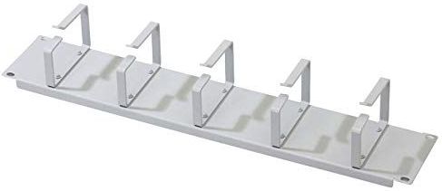 DIGITUS Kabelgeleidingspaneel - 2U - Grijs - 19 inch - 5 Geleiderbeugels