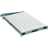 DIGITUS - Uitbreidbaar Rek - 19 Inch - Grijs - Bevestiging Voor en Achter - Belasting 65 kg