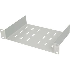DIGITUS DN-10 TRAY Plank - Grijs - Geperforeerd Staalplaat - 1U - 10-inch