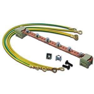 Potentiaalcompensatielabel - 10 Inch en 19 Inch - Koper - 6 Aansluitpunten