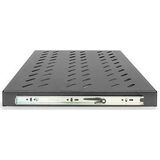 Digitus DN-19 TRAY-2-600-SW 19 inch Apparaatbodem voor patchkast 1 HE Uittrekbaar Geschikt voor kastdiepte: 600 mm Zwar