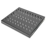 Digitus DN-19 TRAY-2-600-SW 19 inch Apparaatbodem voor patchkast 1 HE Uittrekbaar Geschikt voor kastdiepte: 600 mm Zwar