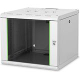 DIGITUS - Netwerkkast - 19 Inch - 9U - Wandmontage - Grijs - Draagvermogen 100 kg