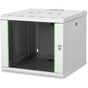 DIGITUS - Netwerkkast - 19 Inch - 9U - Wandmontage - Grijs - Draagvermogen 100 kg