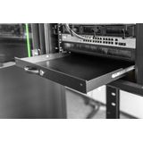 Digitus - Toetsenbordlade - Zwart - 1U - Afsluitbaar en Uitschuiifbaar