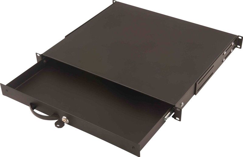 Digitus - Toetsenbordlade - Zwart - 1U - Afsluitbaar en Uitschuiifbaar