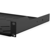 Digitus Rack Tray - Zwart - Staal - 1U Vast Legbord - Laadvermogen 15 kg