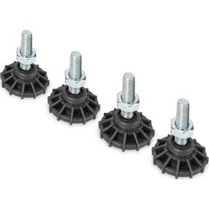 Digitus - Stelvoeten - Zwart - Accessoires voor Serverkasten - Set van 4