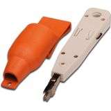 DIGITUS - LSA Opleggereedschap - Kabelgereedschap - Universeel inzetbaar - Inclusief Uittrekhaak en Ontgrendelingsmes