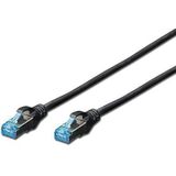 DIGITUS LAN kabel Cat 5e - 5m - RJ45 netwerkkabel - SF/UTP afgeschermd - Compatibel met Cat-6 & Cat-6A - Zwart