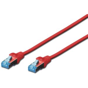 Assmann DIGITUS Professional CAT 5e SF-UTP Patchkabel, Cu, 10 m, Rot