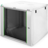 DIGITUS - 19 Inch Rack - Netwerkkast - Grijs - 9U - Wandmontage - 600 mm Diepte