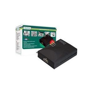 Digitus DN-13003-W - printserver - USB - 100Mb LAN, Printer server