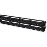 DIGITUS - Patchpaneel - 19 Inch - Cat-5e - 48 RJ45-poorten - Zwart