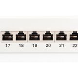 Digitus - DN-91624S - Cat 6e Patchpaneel - 24 Poorten - Staal