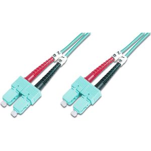 LWL Patchk.,SC SC Multimode 50 125 Âµ, Duplex 5m, Klasse OM3