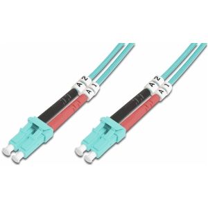 Digitus DK-2533-05/3 Glasvezel kabel 5 meter LC I-VH OM3 Aqua-kleur