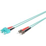 Digitus DK-2512-01/3 1m ST/BFOC SC Blauw Glasvezel kabel