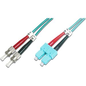 Digitus DK-2512-01/3 1m ST/BFOC SC Blauw Glasvezel kabel