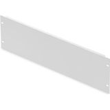 DIGITUS - Blindafdekking 4HE - Grijs - Staal - RAL7035