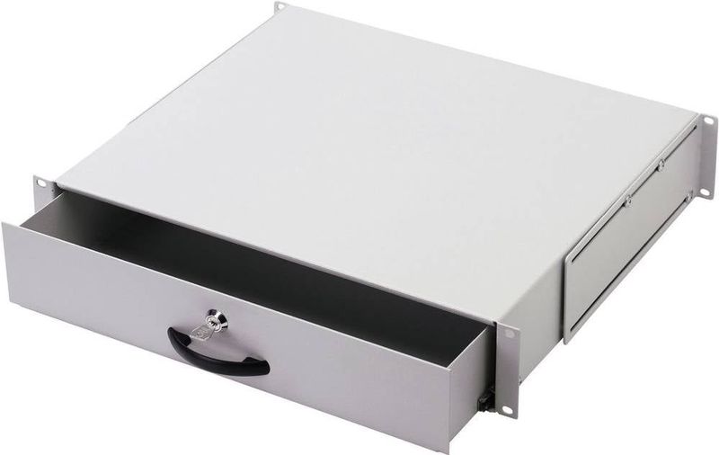 Digitus DN-19 KEY-2U 19 inch Schuiflade voor patchkast 2 HE Grijs