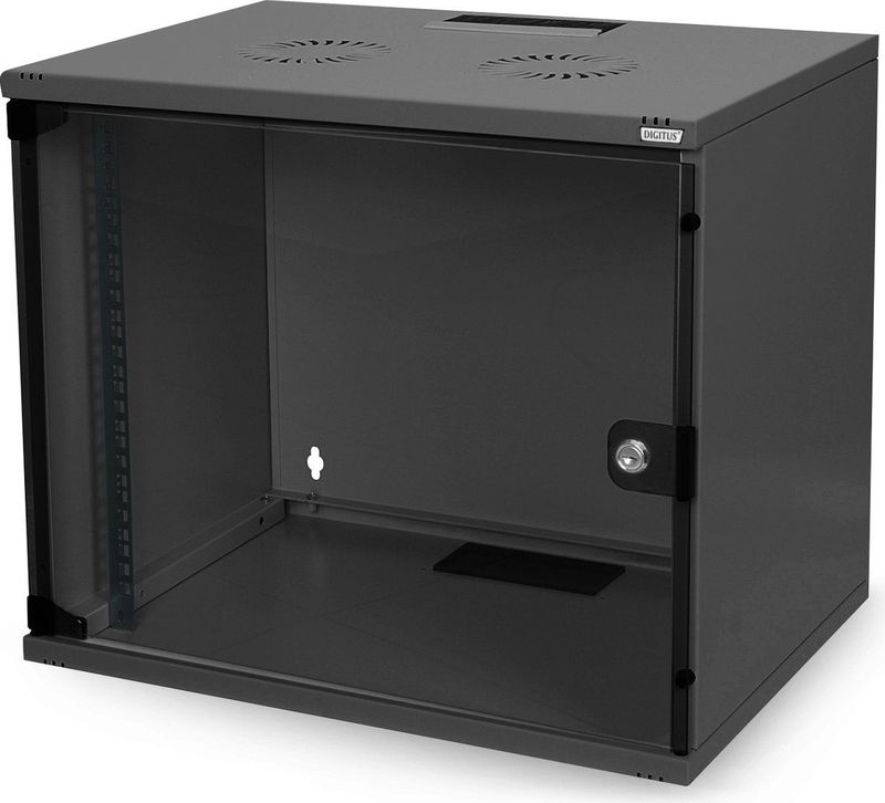 Digitus DN-19 07-U-S-SW 19inch-wandkast (b x h x d) 540 x 370 x 400 mm 7 HE Zwart (RAL 9005)