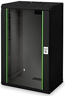 DIGITUS - Netwerkkast - 19 Inch Rack - 20HE - Wandmontage - Zwart - Unique Serie