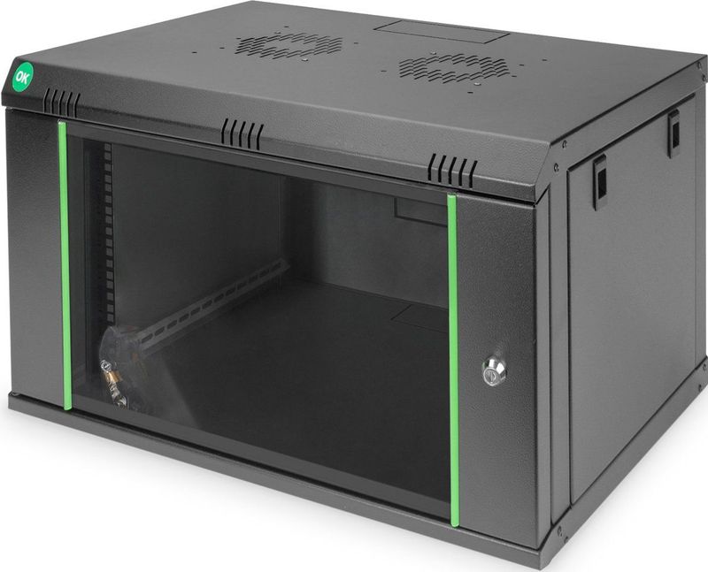 Digitus - DN-19 07-U-EC-SW - Wandkast - Zwart - 19 Inch - 7 HE